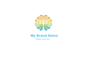 A Harmonious Tree and Brain Logo Design
